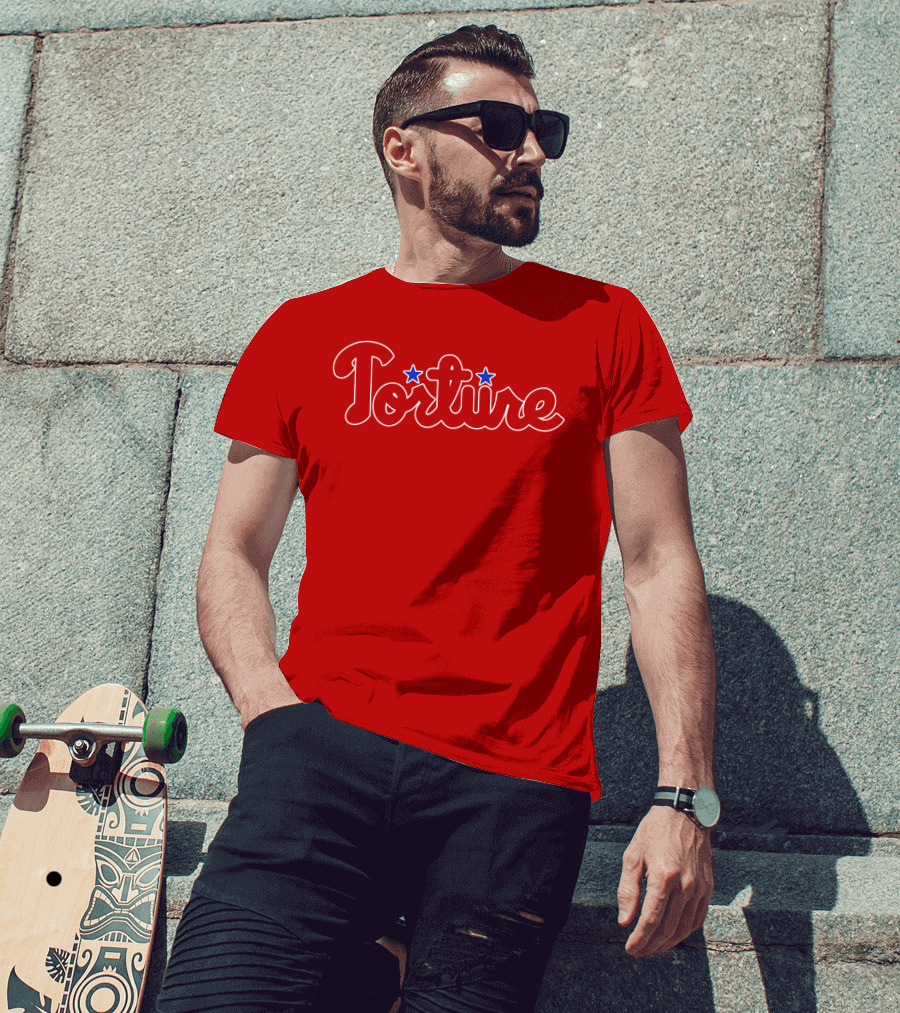 Torture Phillies Iconic Style Star T-Shirt