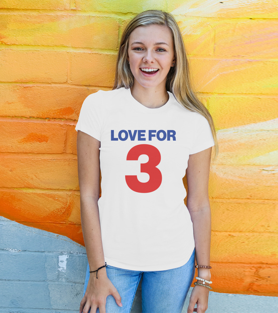 Sabres Love For 3 T-Shirt