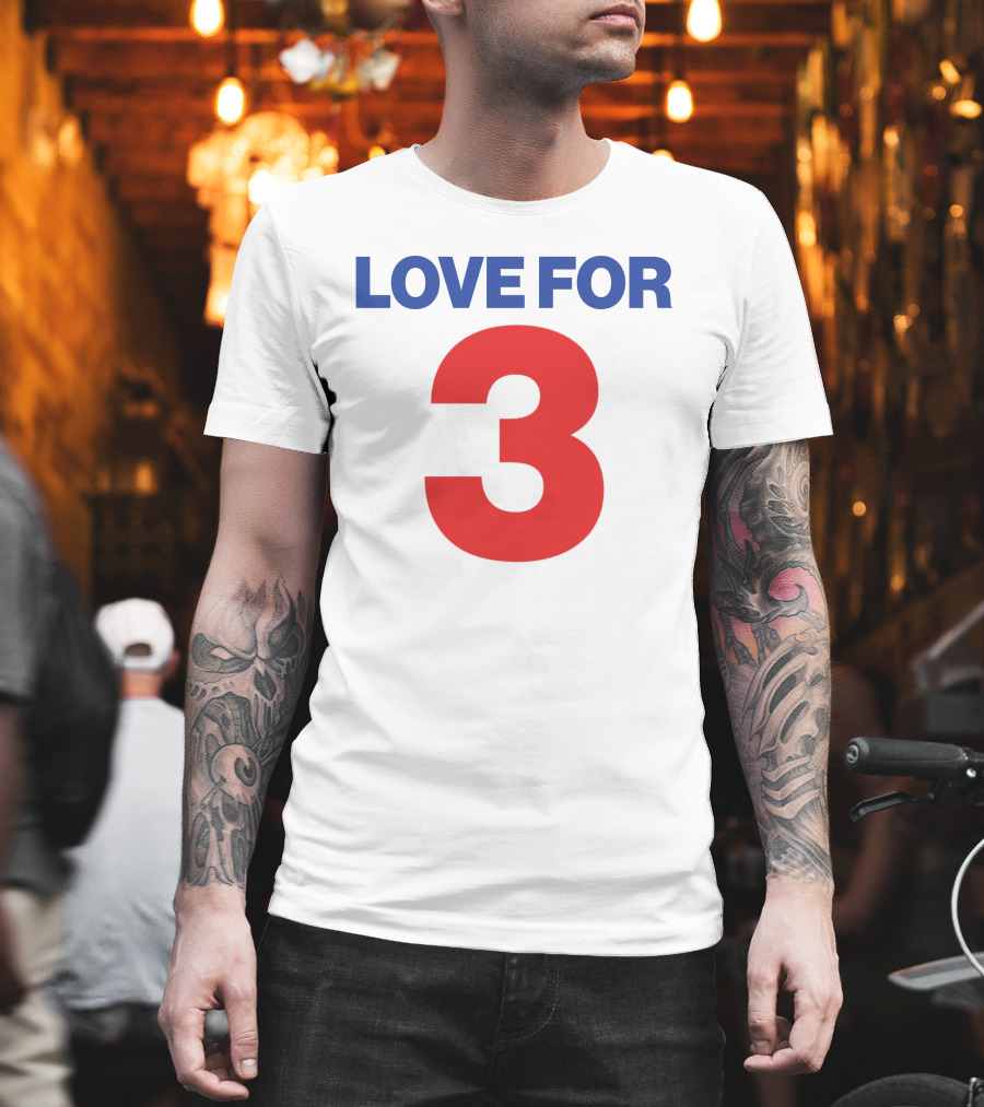 Sabres Love For 3 T-Shirt