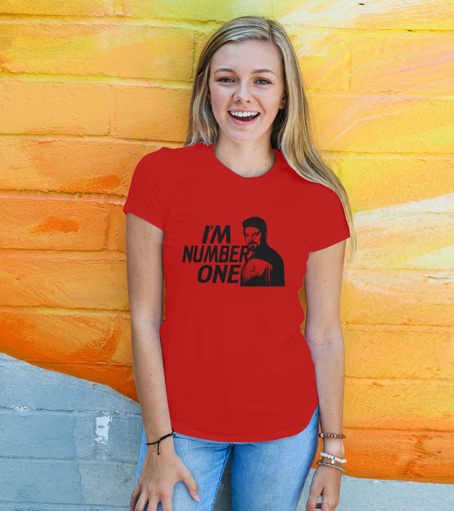 Star Trek I'm Number One Jonathan Frakes Red Crewneck T-Shirt