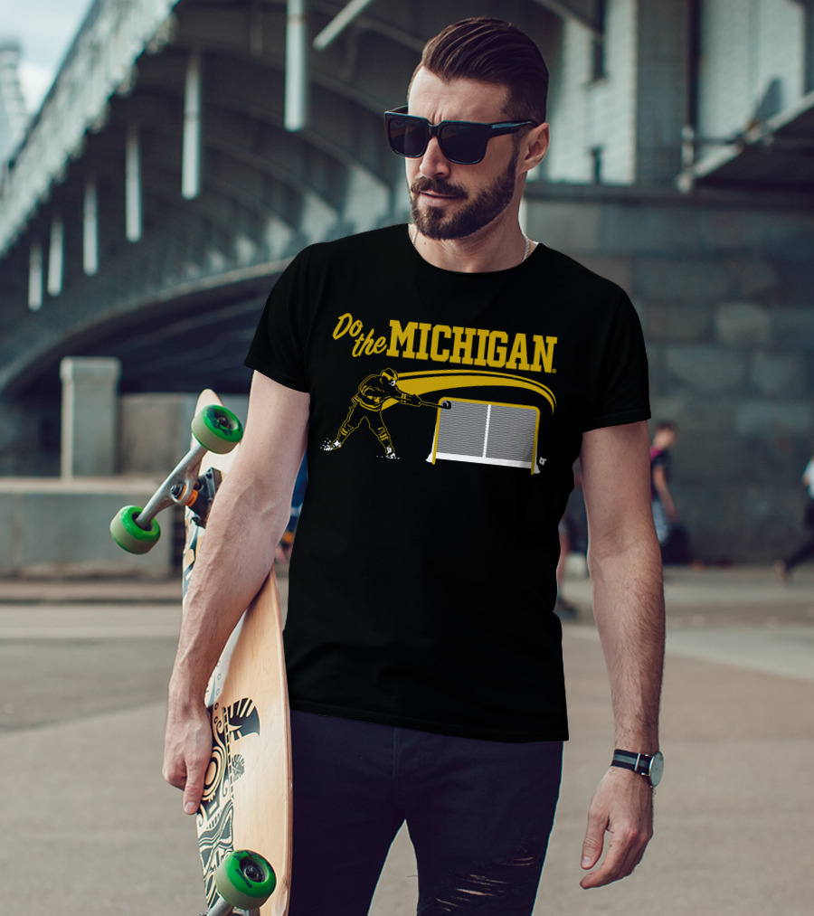 Do The Michigan Hockey Player Scoring Goal T-Shirt