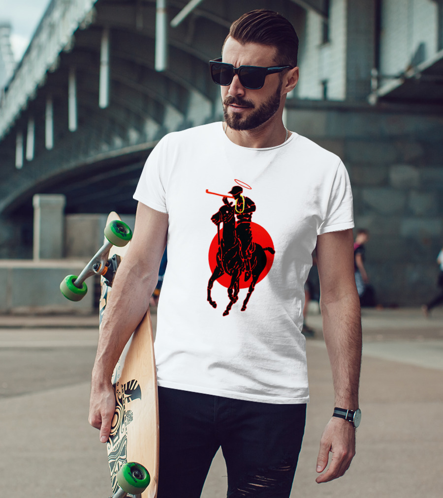 Soto Asa Merch Polo Player Halo Red Circle T-Shirt