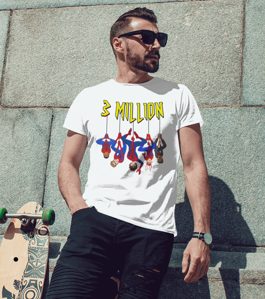 3 Million Bay Lenlevine Merch Hanging Heroes T-Shirt