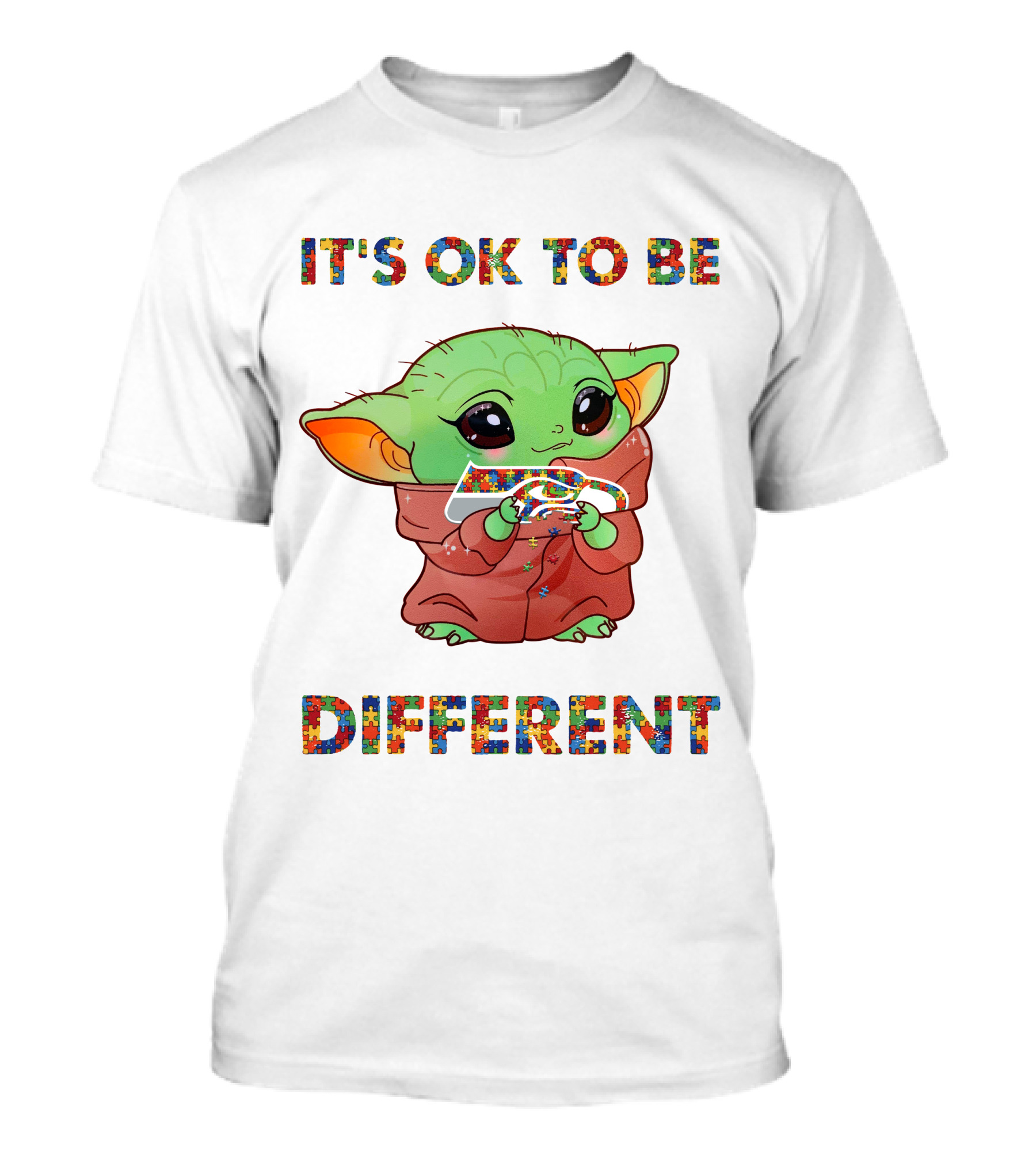It's Ok To Be Different Yoda Puzzle Pieces T-Shirt