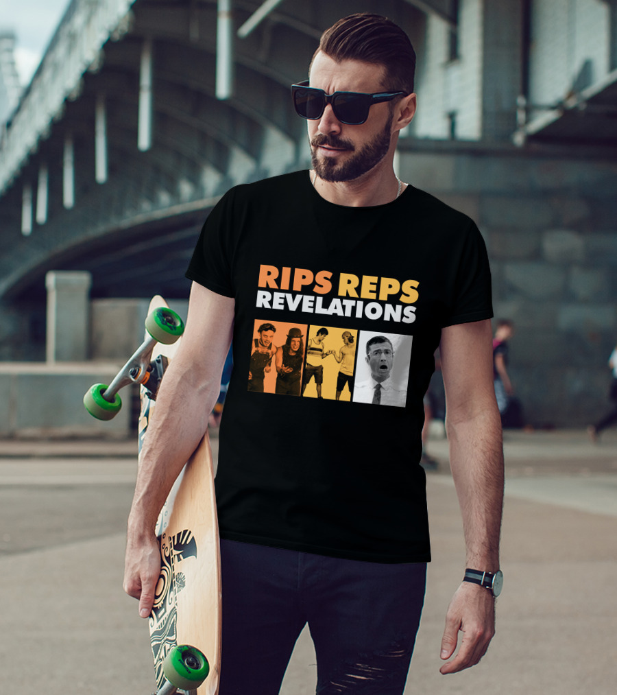 Letterkenny Problems Rips Reps Revelations Black And White And Color Characters T-Shirt