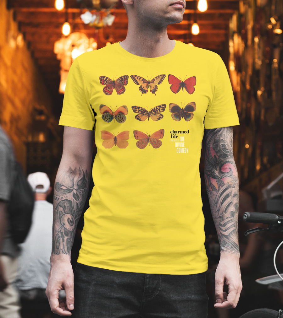 Charmed Life The Best Of The Divine Comedy Butterflies T-Shirt