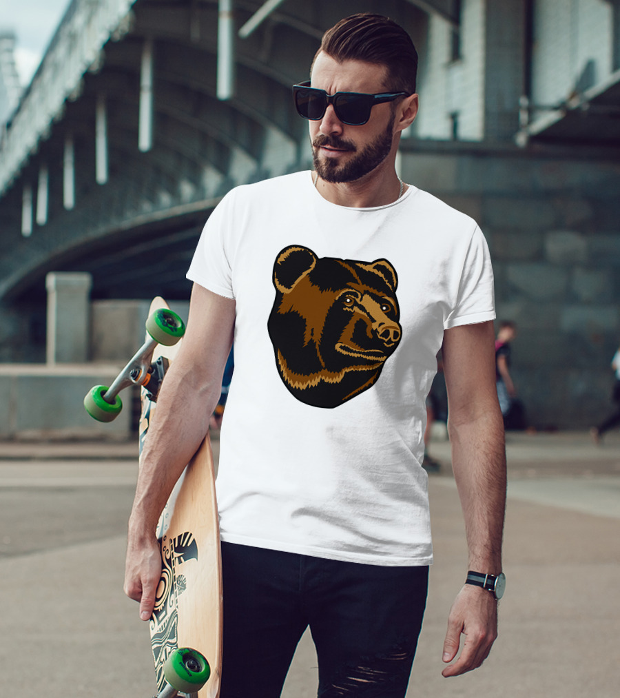 Boston Bruins Bear Head Emblem T-Shirt