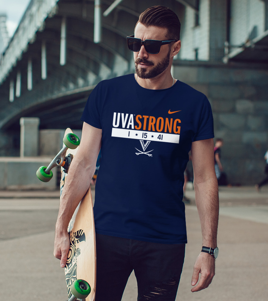 UVA Strong 1 15 41 Basketball Virginia Cavaliers T-Shirt