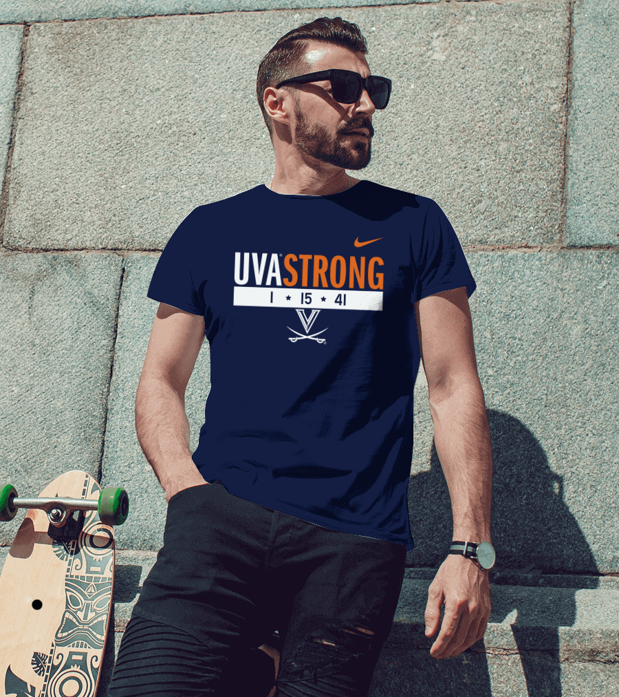 UVA Strong 1 15 41 Basketball Virginia Cavaliers T-Shirt