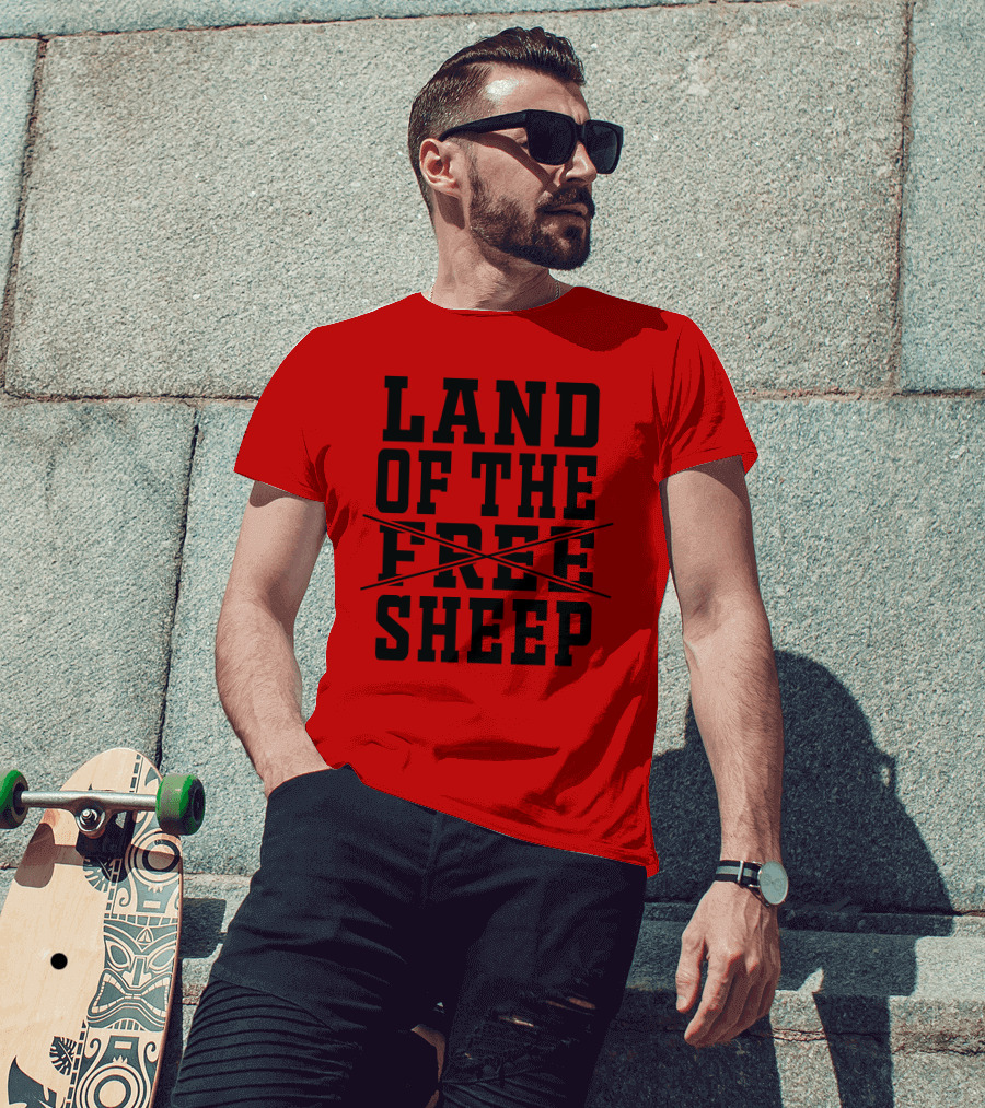 Land Of The Crossed Out Free Sheep T-Shirt