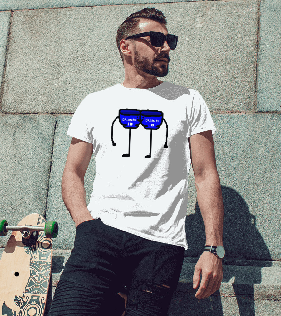 Bowl Bow Orlando Blue Cartoon Figure 10 DRlanda T-Shirt