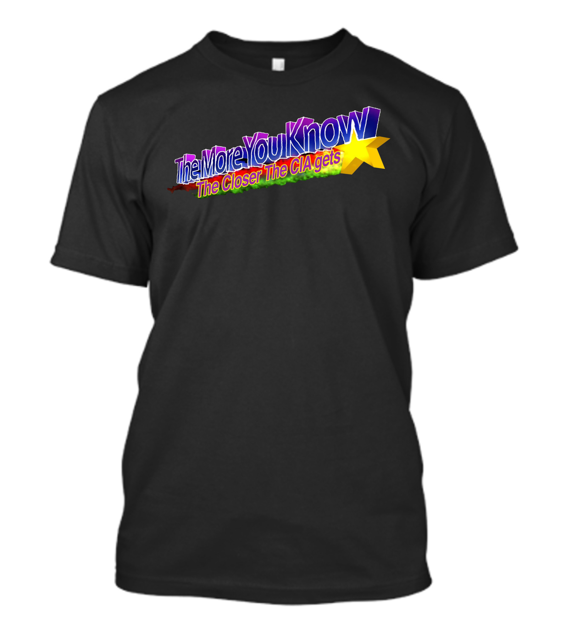 The More You Know The Closer The CIA Gets Star T-Shirt