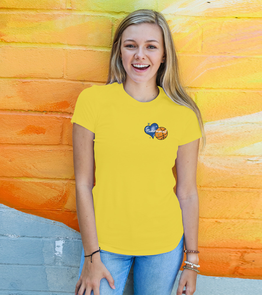 Phenomenal Warriors Shop Basketball Heart T-Shirt