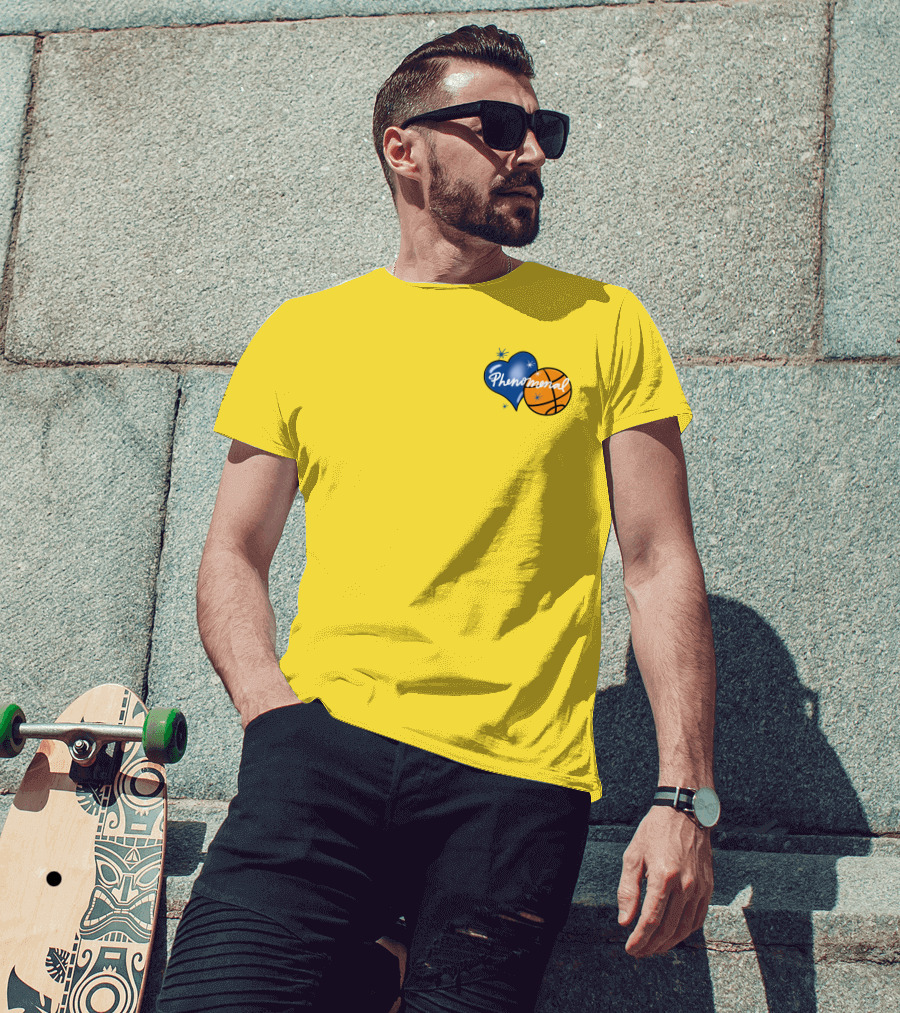 Phenomenal Warriors Shop Basketball Heart T-Shirt