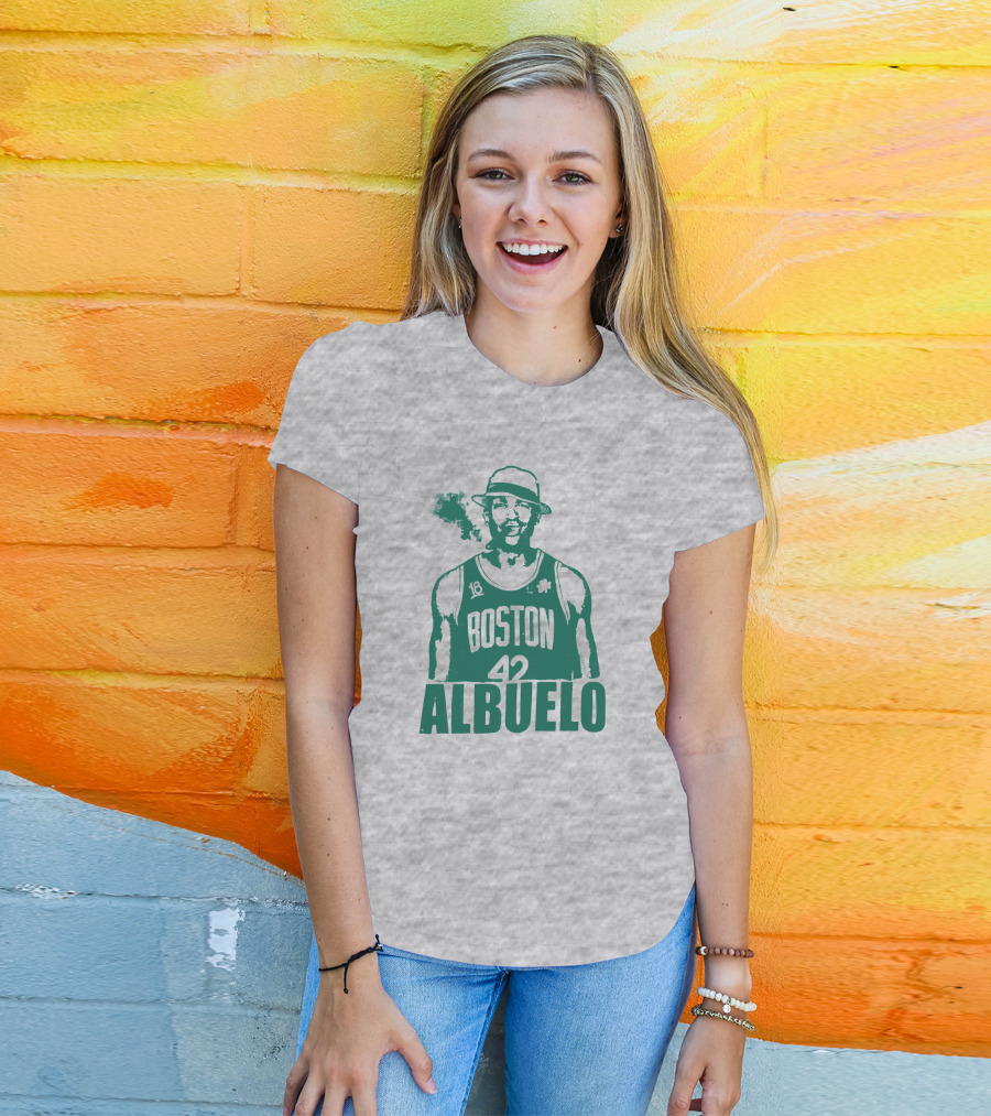 Boston 42 Albuelo Smoking Basketball Jersey T-Shirt