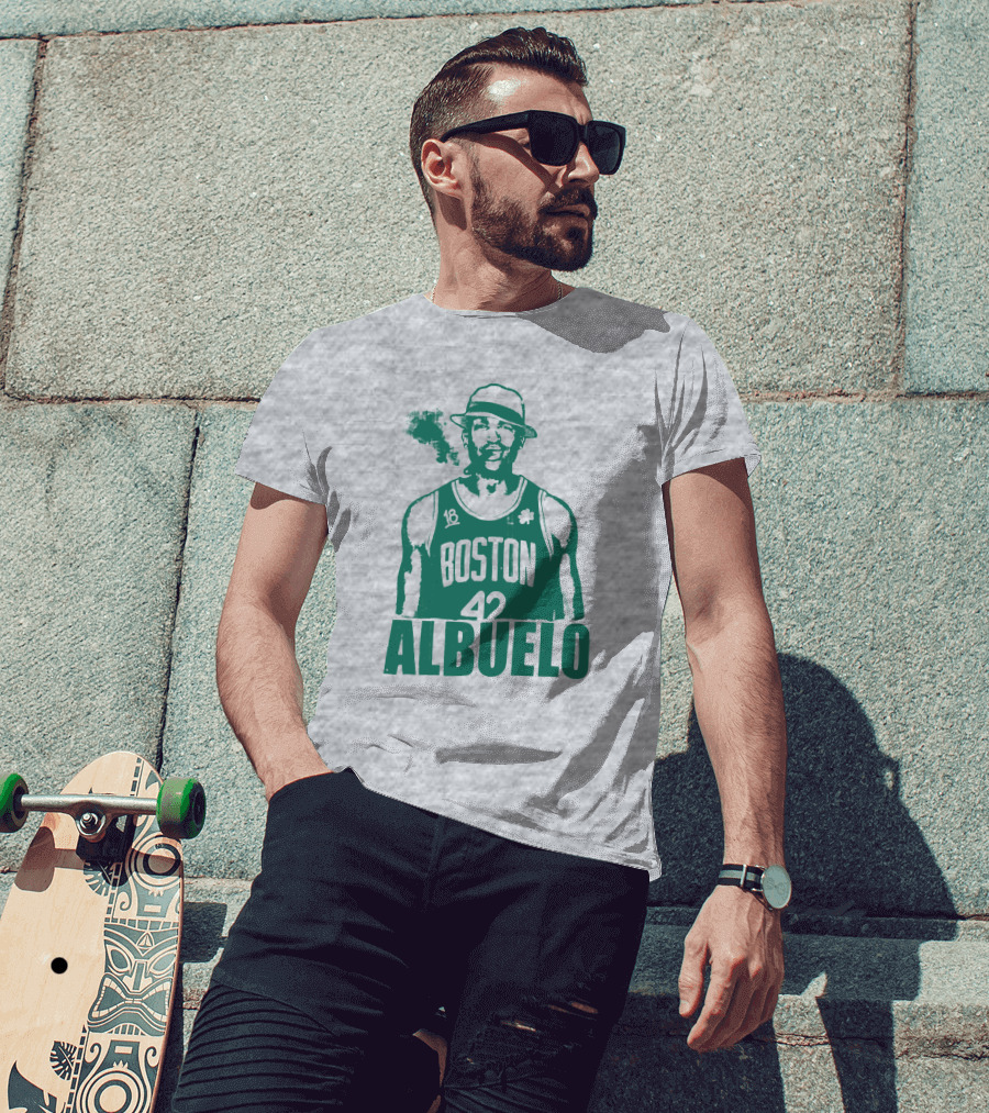 Boston 42 Albuelo Smoking Basketball Jersey T-Shirt