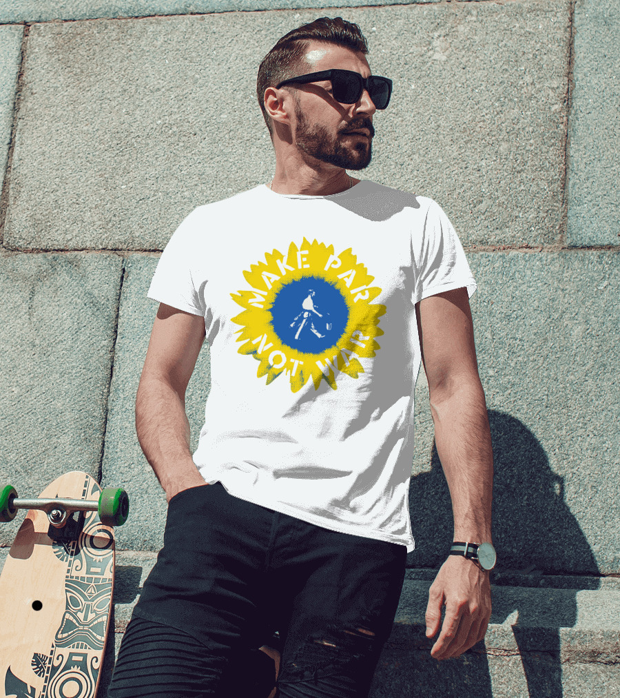 Make Par Not War Sunflower Linksoul Merch Charity T-Shirt