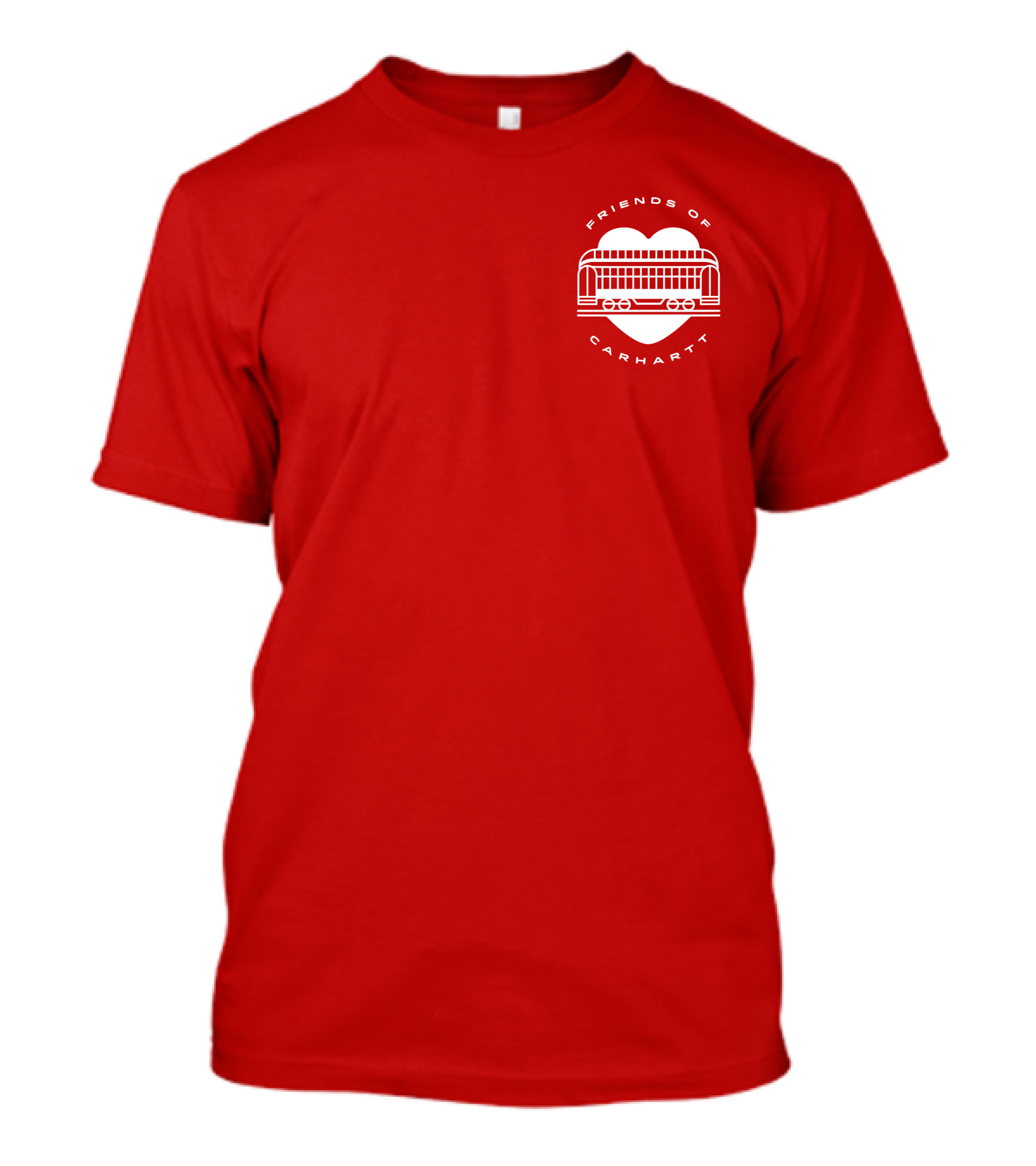 Friends Of Carhartt Heart And Trolley Symbol T-Shirt