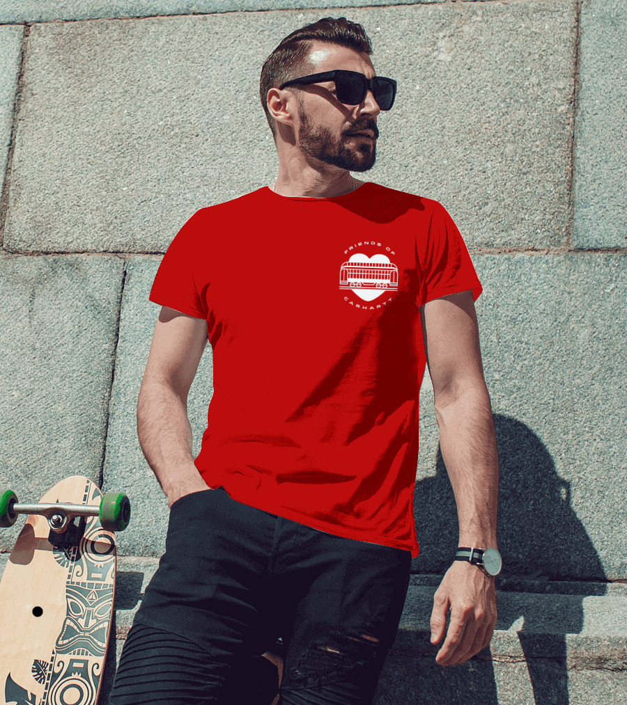 Friends Of Carhartt Heart And Trolley Symbol T-Shirt