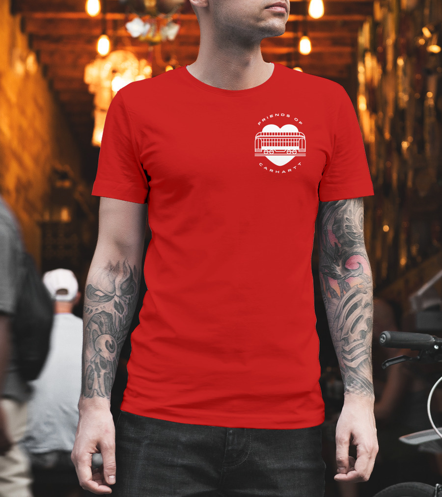 Friends Of Carhartt Heart and Trolley Symbol T-Shirt