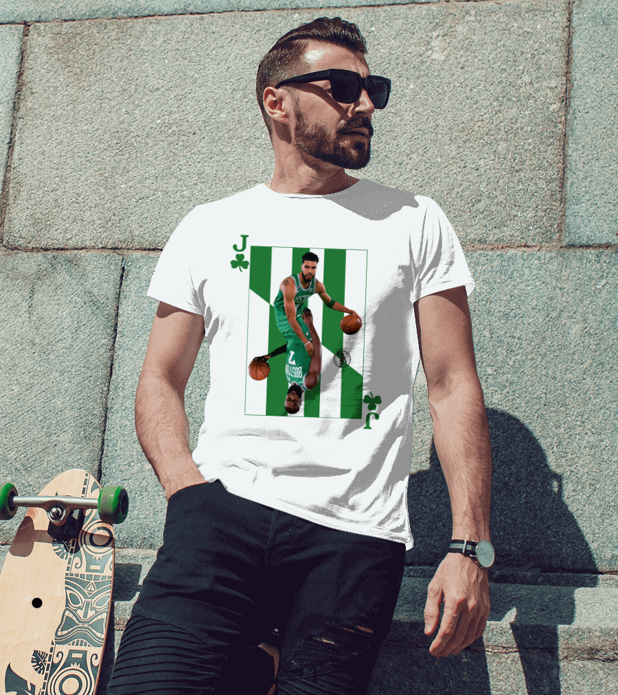 Jason Tatum And Jaylen Brown The Jays Boston Celtics Playing Card T-Shirt