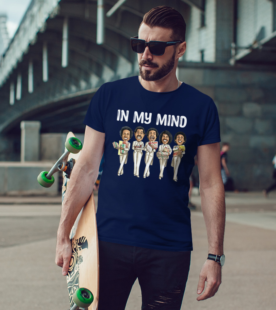 In My Mind Blackest Christmas Theme Holiday Gift Holding Group T-Shirt