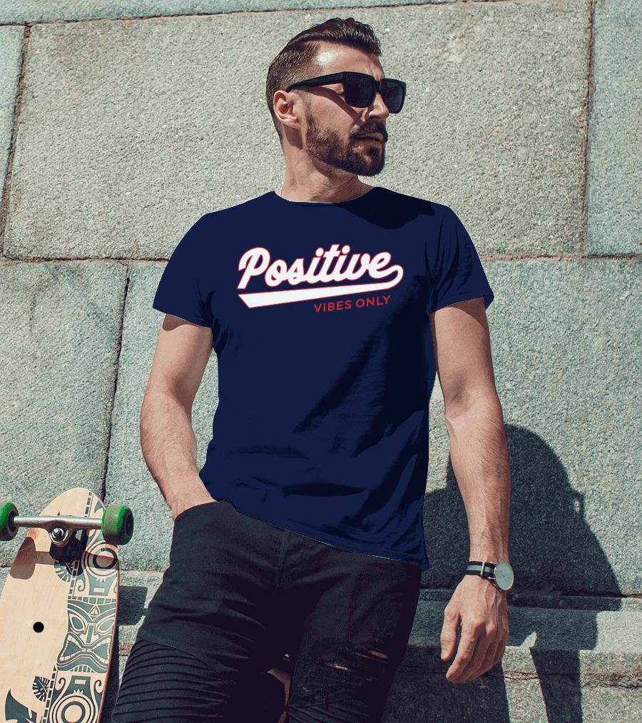 Positive Vibes Only Football T-Shirt
