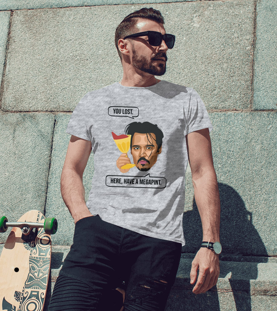 You Lost Here Have A Megapint Johnny Depp Meme T-Shirt