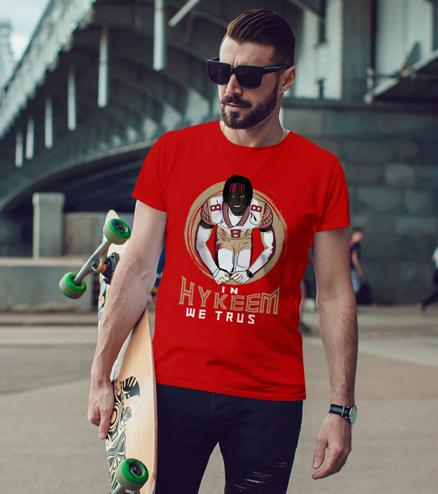 Hykeem Football Embrace Number 8 In Hykeem We Trust T-Shirt