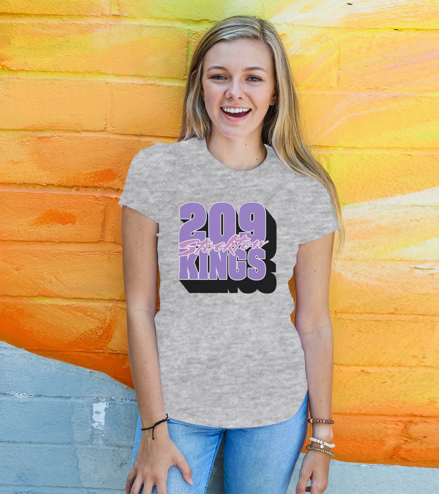 209 Stockton Kings Basketball Team T-Shirt