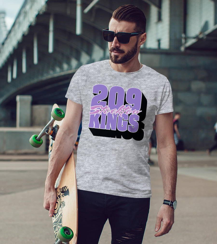 209 Stockton Kings Basketball Team T-Shirt