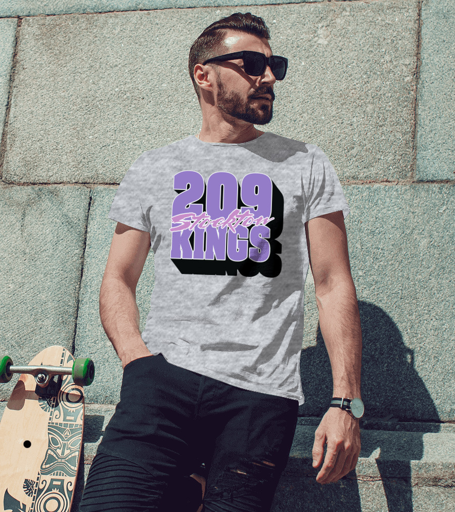 209 Stockton Kings Basketball Team T-Shirt