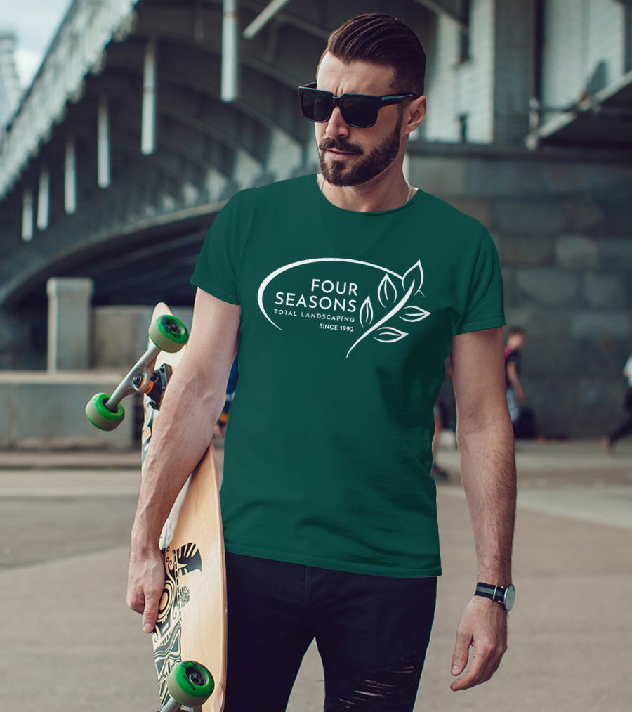Four Seasons Total Landscaping Since 1992 Leaf T-Shirt
