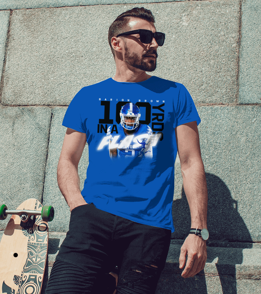 Barion Brown Kentucky 100 Yards In A Flash T-Shirt