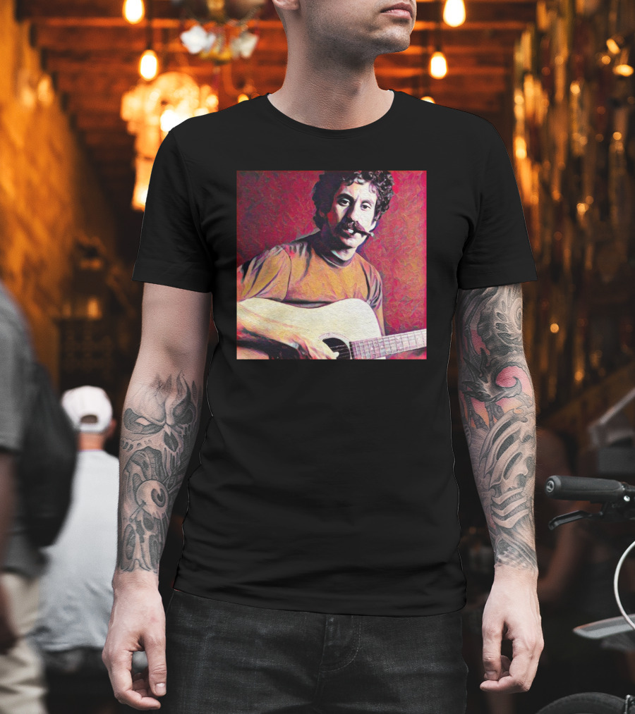 Matt Pinfield Jim Croce With Guitar T-Shirt