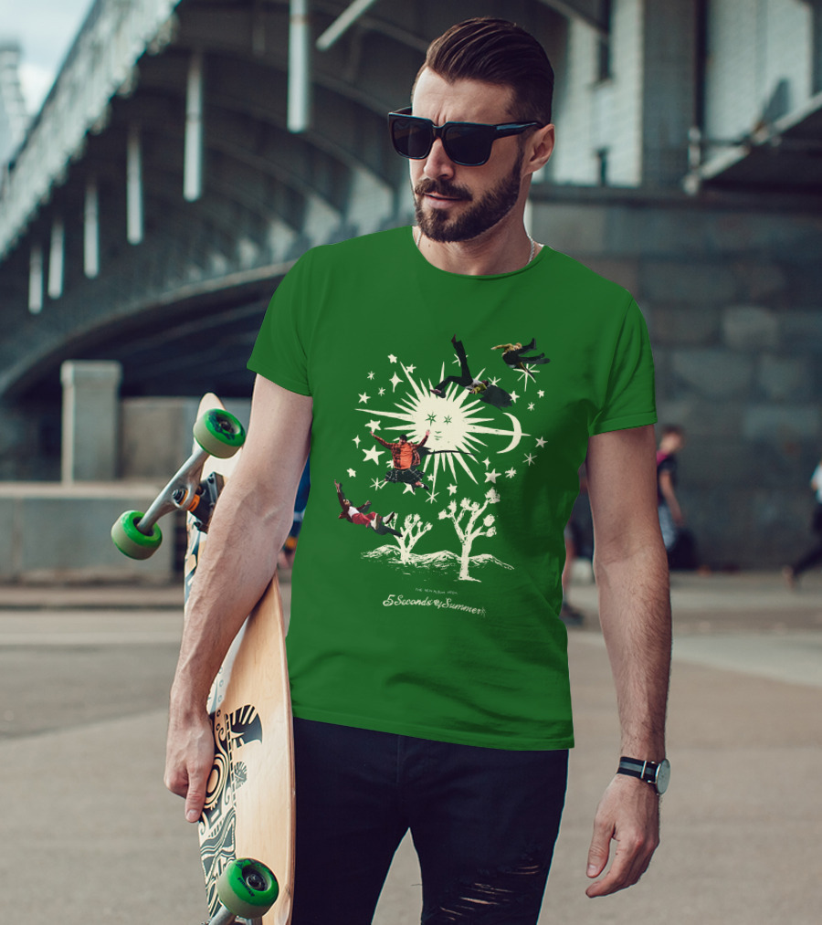 5 Seconds Of Summer The New Album Promo Desert Sun Starry Sky T-Shirt