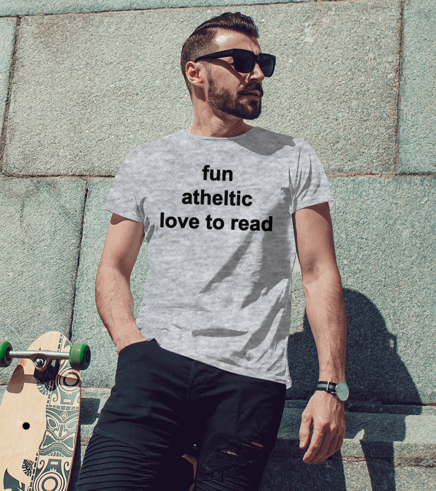 Fun Athletic Love To Read T-Shirt