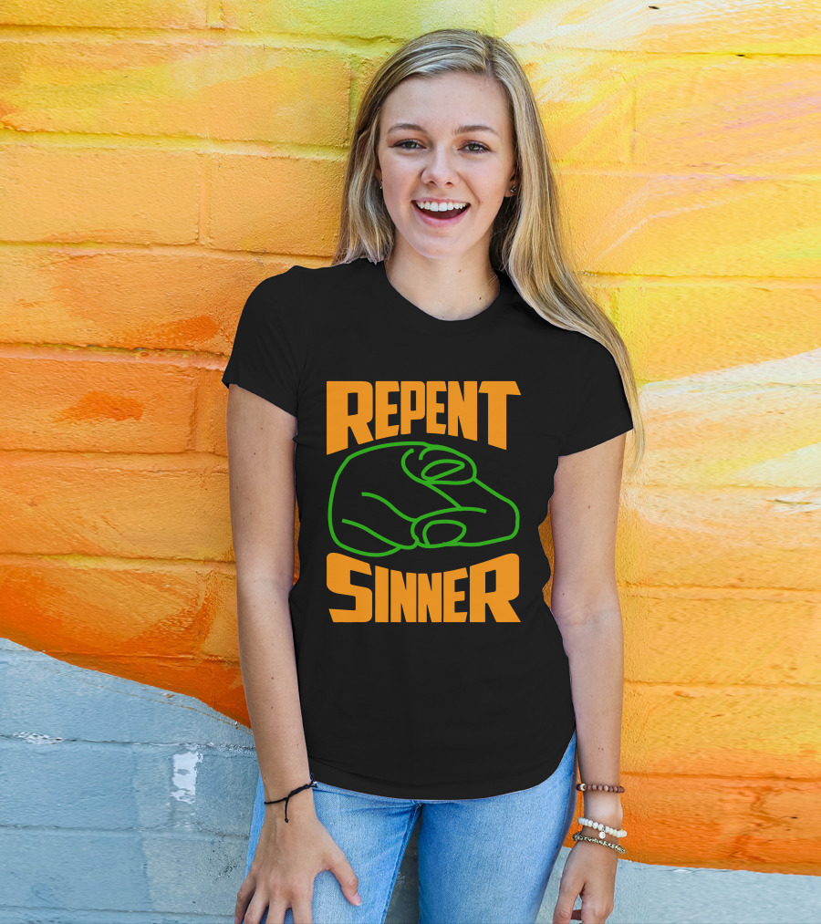 Repent Sinner Meme Fightclubvideos T-Shirt