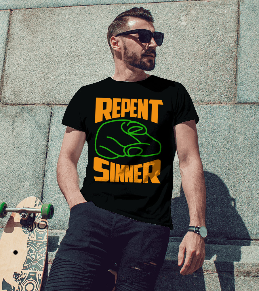 Repent Sinner Meme Fightclubvideos T-Shirt