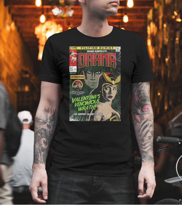 Pilipino Komiks Mars Ravelo's Darna Valentina's Venomous Wrath The Serpent Queen Strikes T-Shirt Pilipino Komiks Mars Ravelo's Darna Valentina's Venomous Wrath The Serpent Queen Strikes T-Shirt