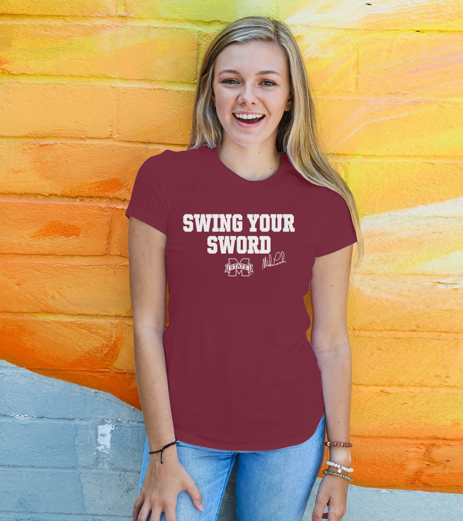 Swing Your Sword Mike Leach M State T-Shirt