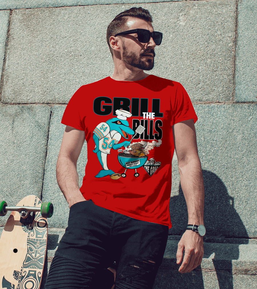 GRILL THE BILLS 54 BEST BURGERS BUFFALO WINGS THE GRILL 12 78 T-Shirt