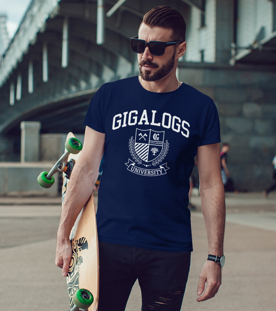 Worldofkeralis Gigalogs University Crest Carpe Arborem T-Shirt