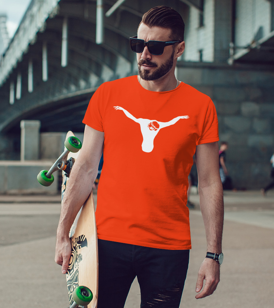 Texas Longhorns Jesus Crucifixion Silhouette Burnt Orange T-Shirt