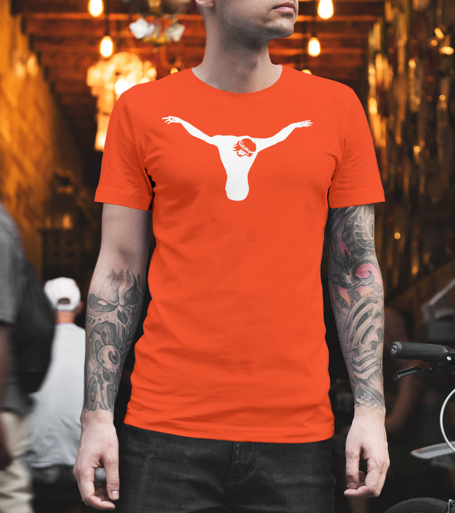 Texas Longhorns Jesus Crucifixion Silhouette Burnt Orange T-Shirt