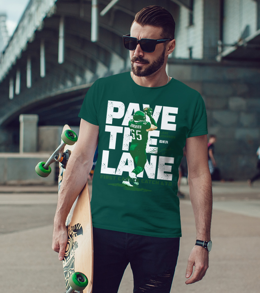 Pave The Lane Johnson NFLPA First Career Catch And TD T-Shirt