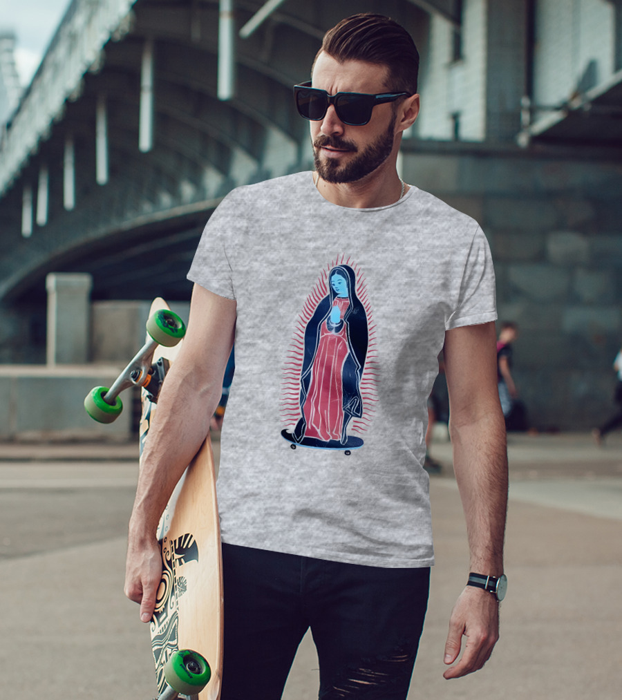 Our Lady Of Guadalupe Skateboard Iconic T-Shirt