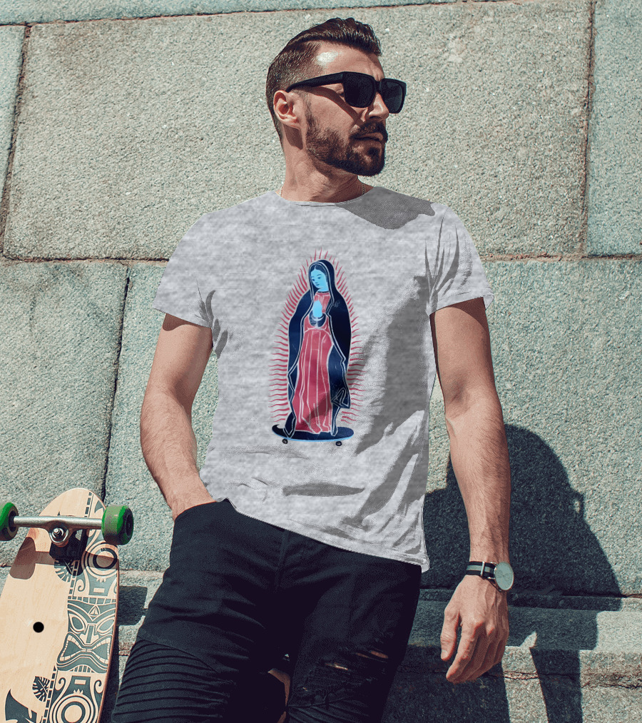 Our Lady Of Guadalupe Skateboard Iconic T-Shirt
