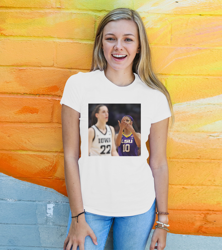 LSU Reese 10 Makes You Can’t See Me Gesture Against Iowa T-Shirt