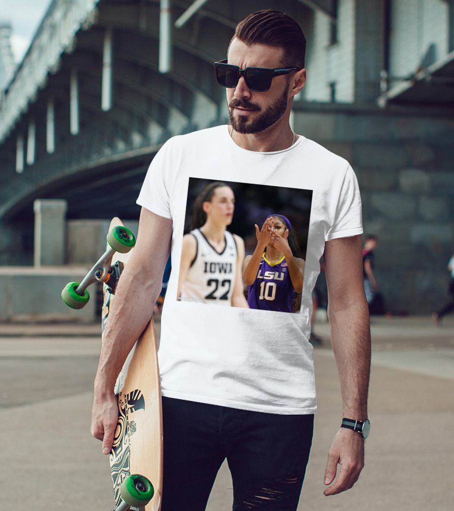 LSU Reese 10 Makes You Can’t See Me Gesture Against Iowa T-Shirt